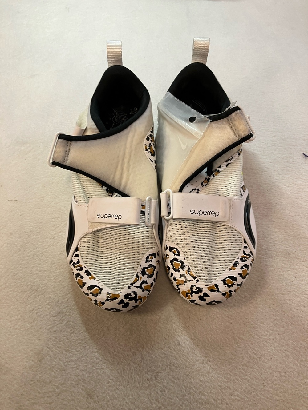 Nike SuperRep Women's Shoe - White with Black and Leopard